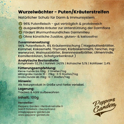 PEPPI'S Wurzelwächter - Puten Kräuterstreifen