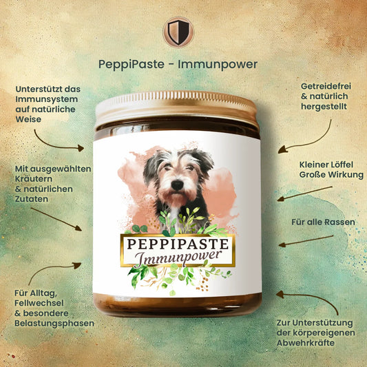 PeppiPaste - Immunpower | Natürliche Immunstärkung für Hunde | 220g