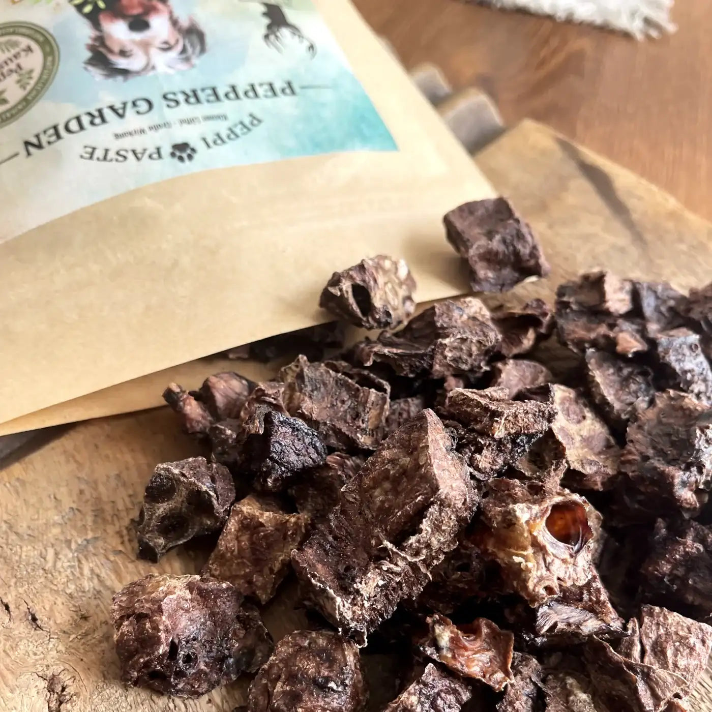 PEPPI'S Wilder Atem - Hirschlungenwürfel | Hypoallergene Kausnacks für Hunde